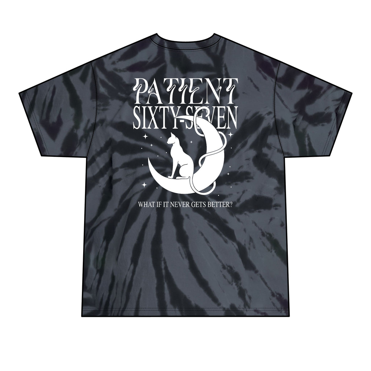 Patient Sixty-Seven - Tie Dye Cat Tee
