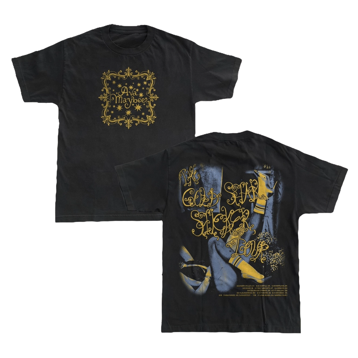 Ava Maybee - Gold Star Sticker Tour Tee
