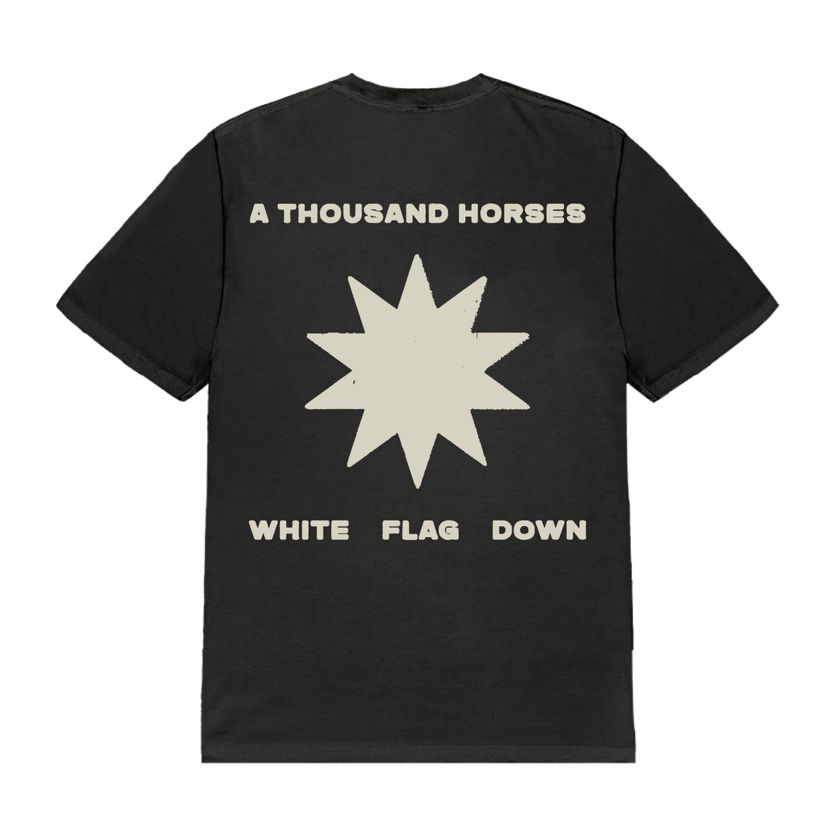 A Thousand Horses - Burst WFD Black T-Shirt