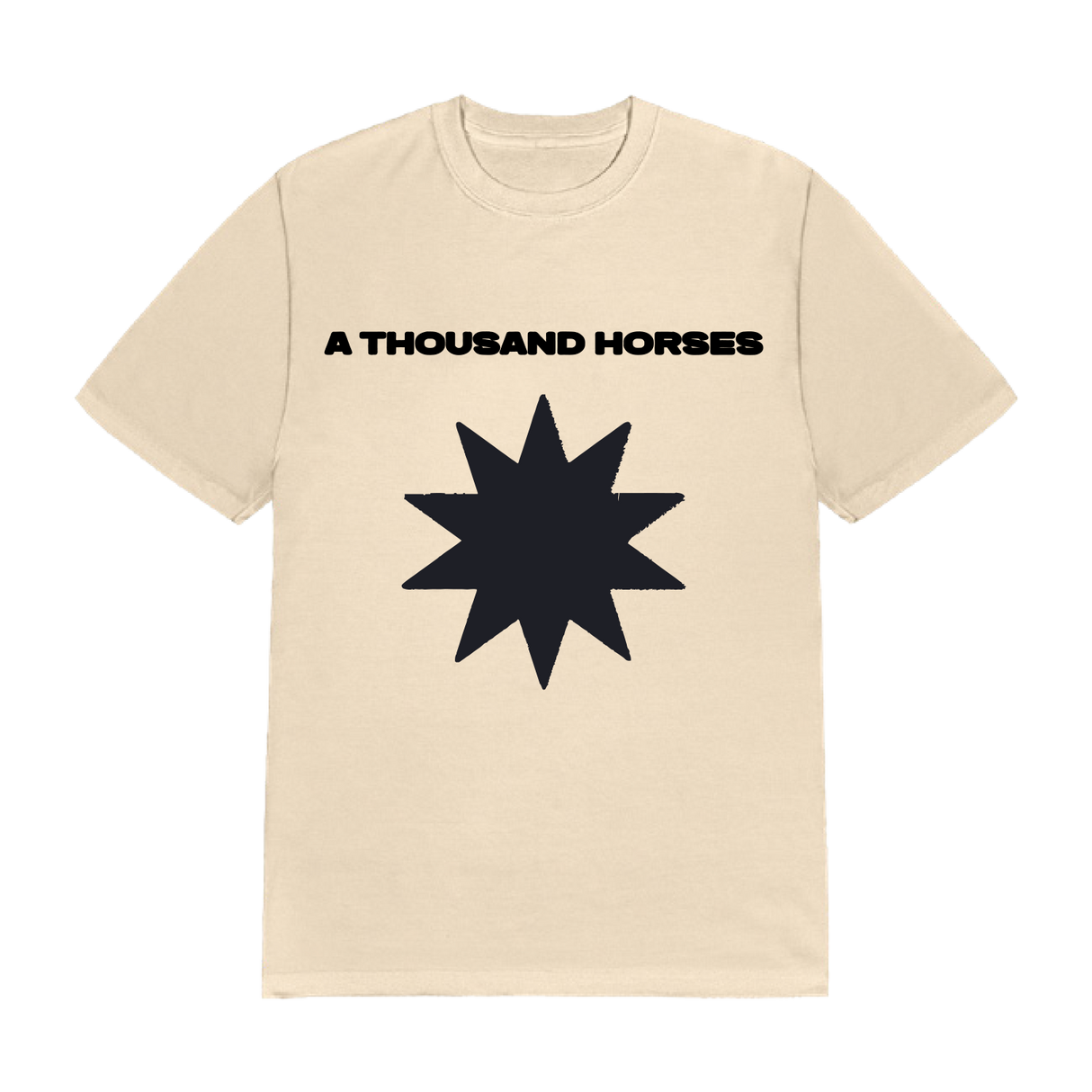 A Thousand Horses - White Flag Down Ivory Tee
