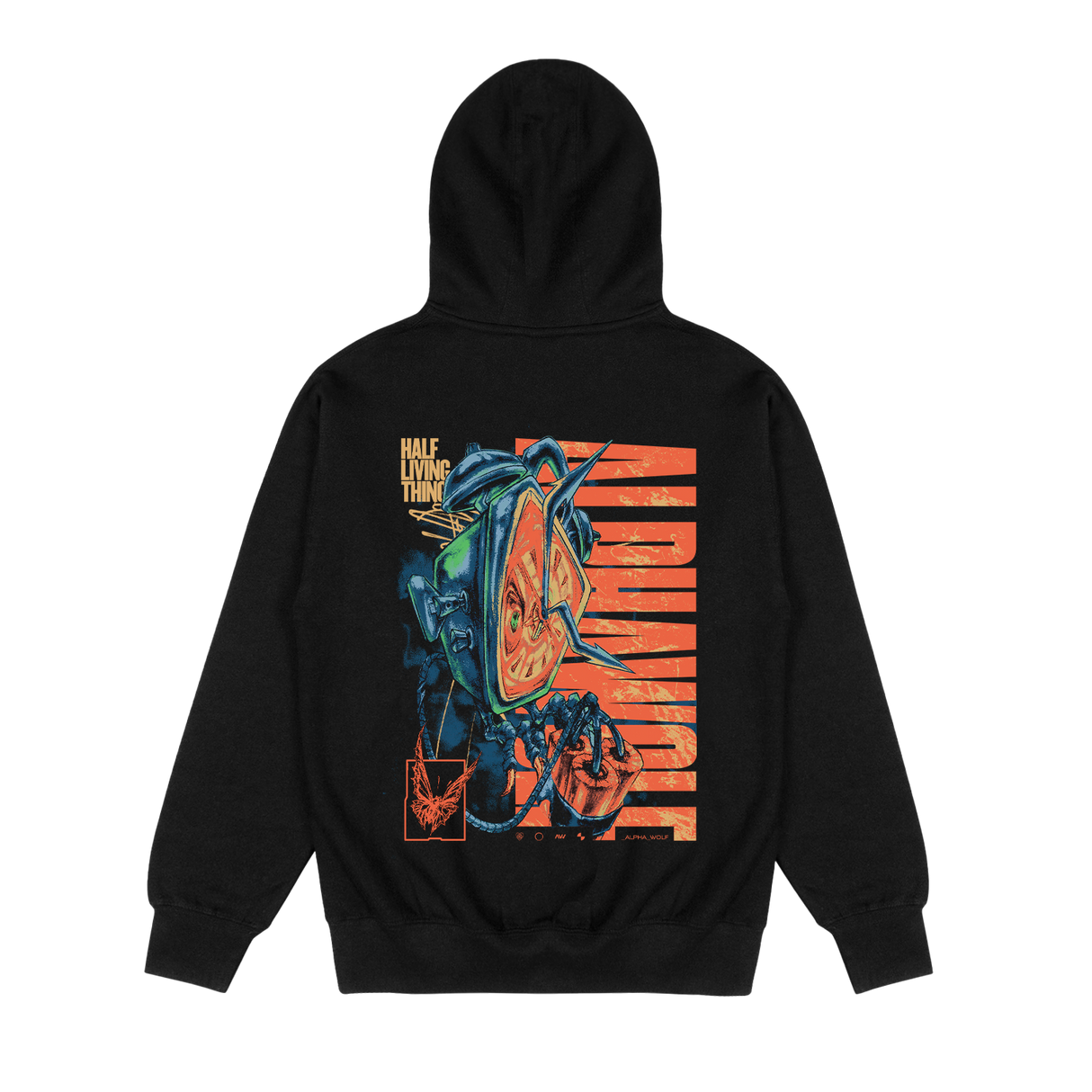 Alpha Wolf - Half Living Things Hoodie