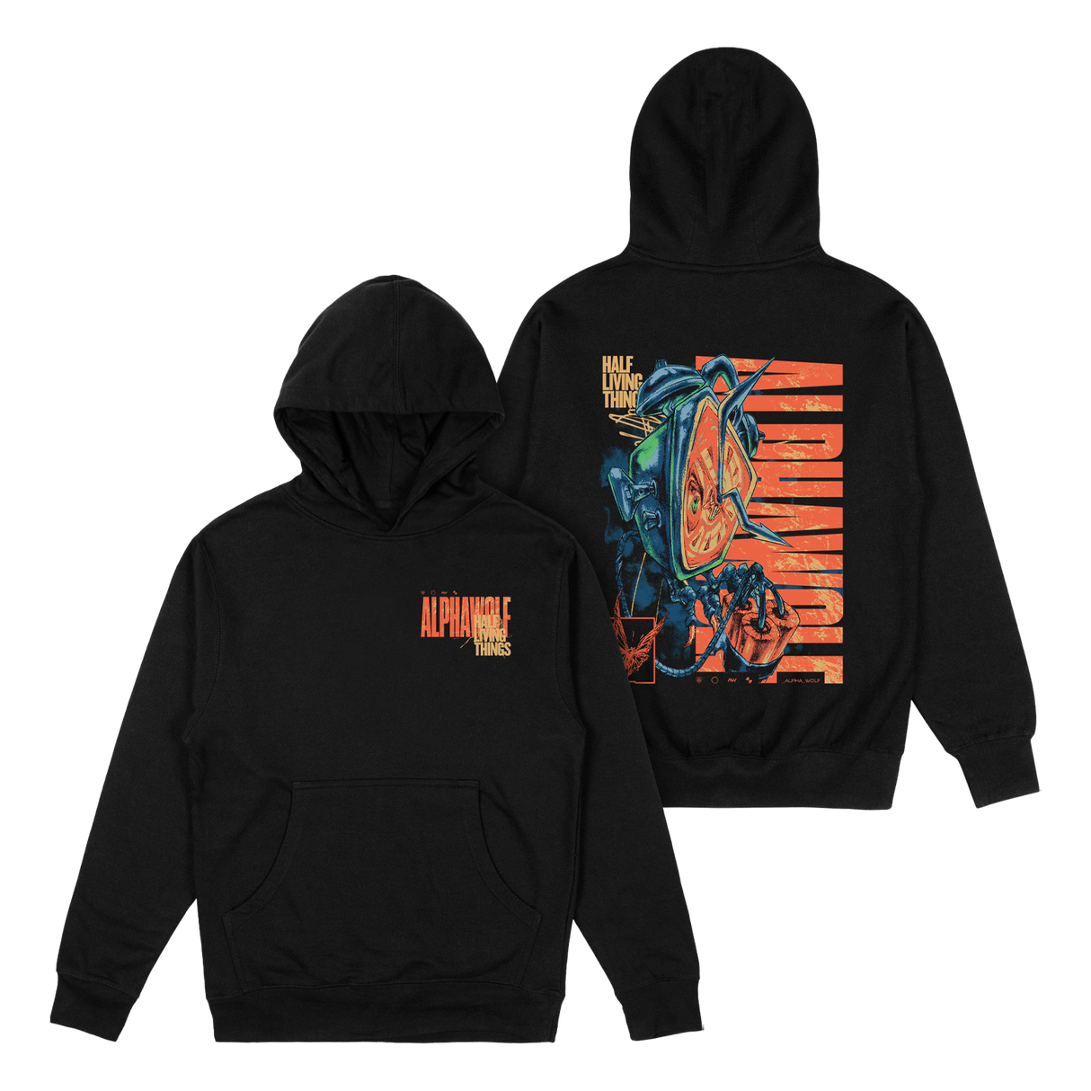Alpha Wolf - Half Living Things Hoodie