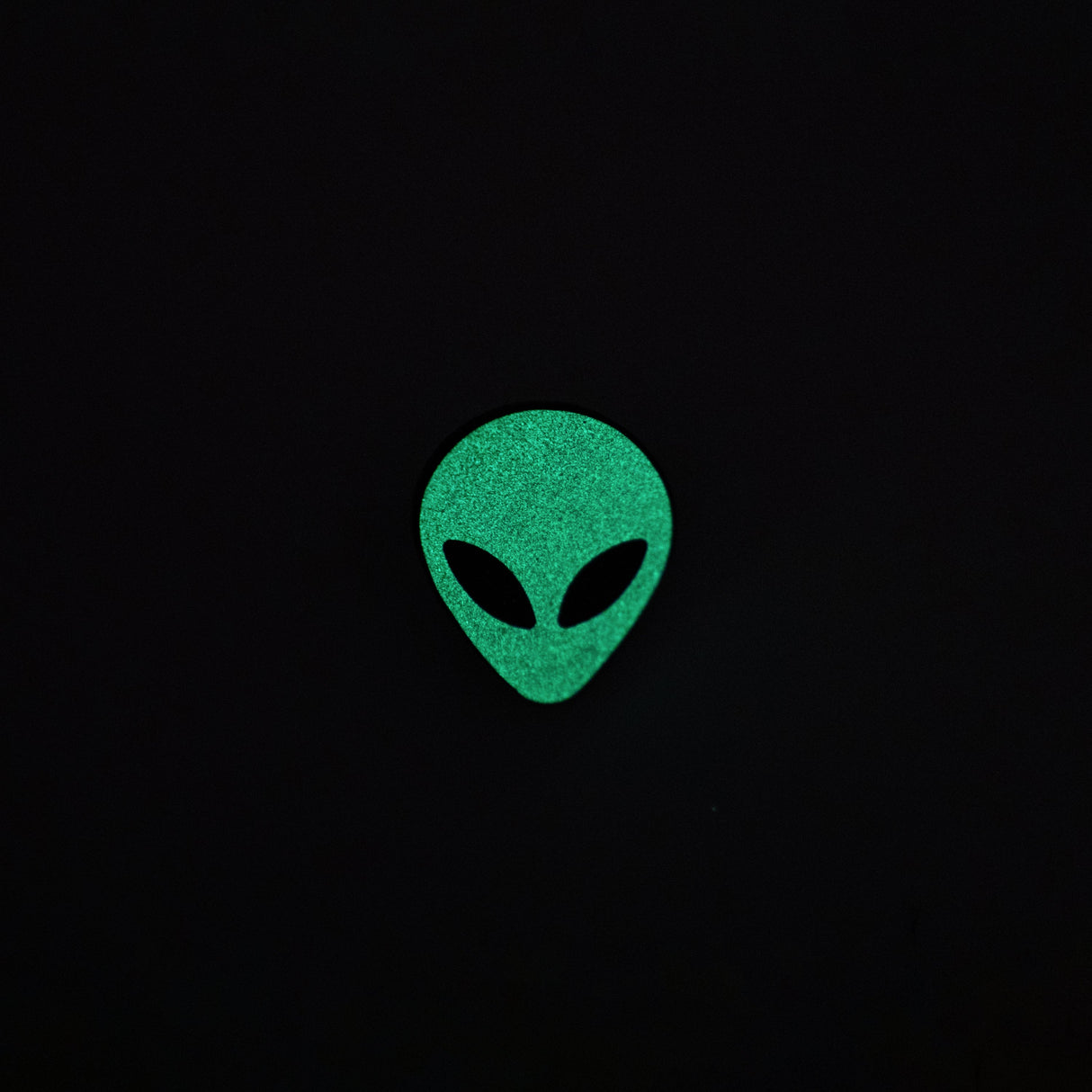 Alien Head Glow In The Dark Enamel Pin