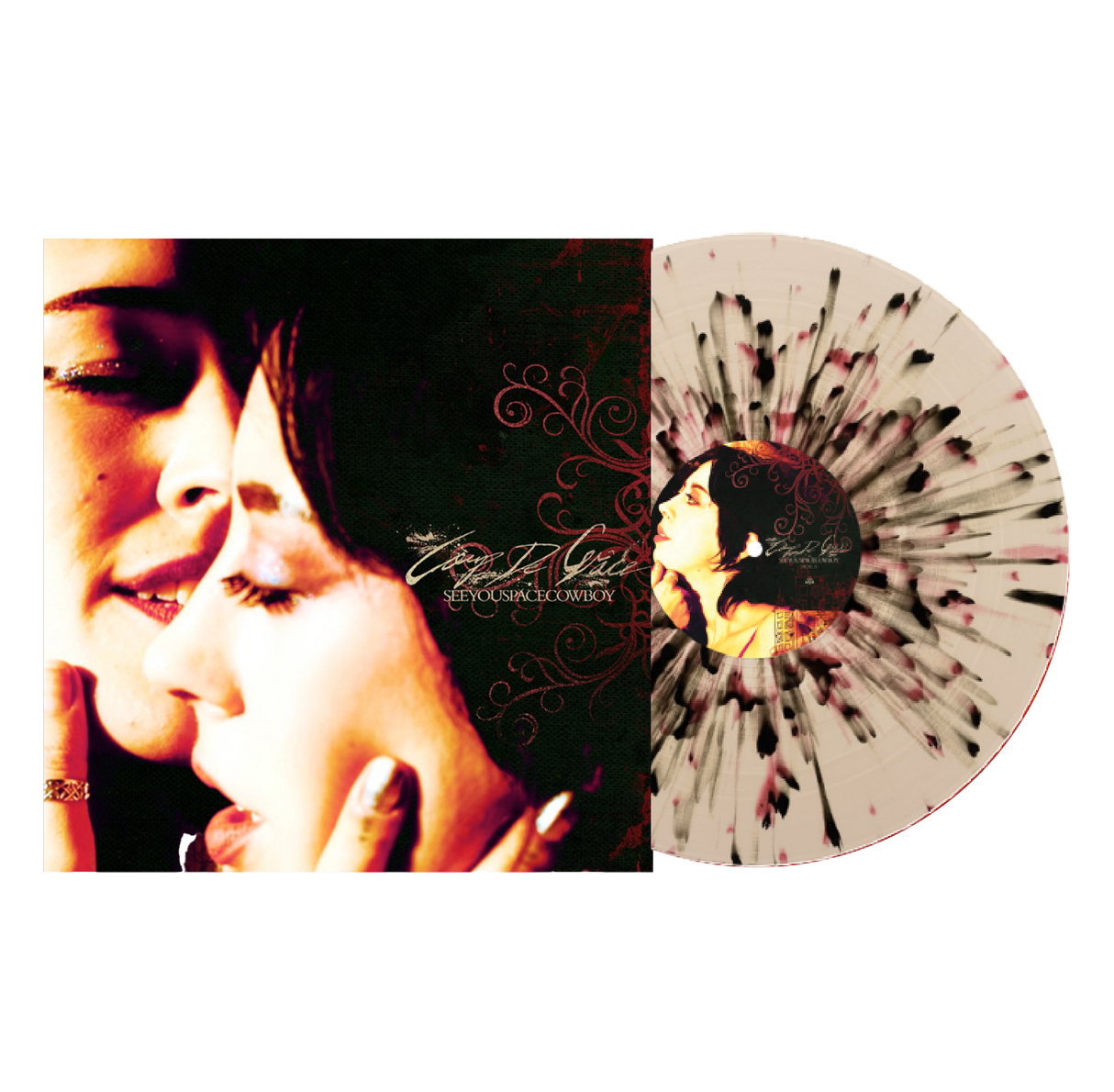 SeeYouSpaceCowboy - Coup de Grâce LP - Beer with Black & Red Splatter