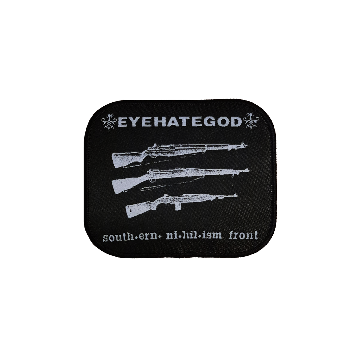 EYEHATEGOD - SNF Woven 3" x 4" Patch