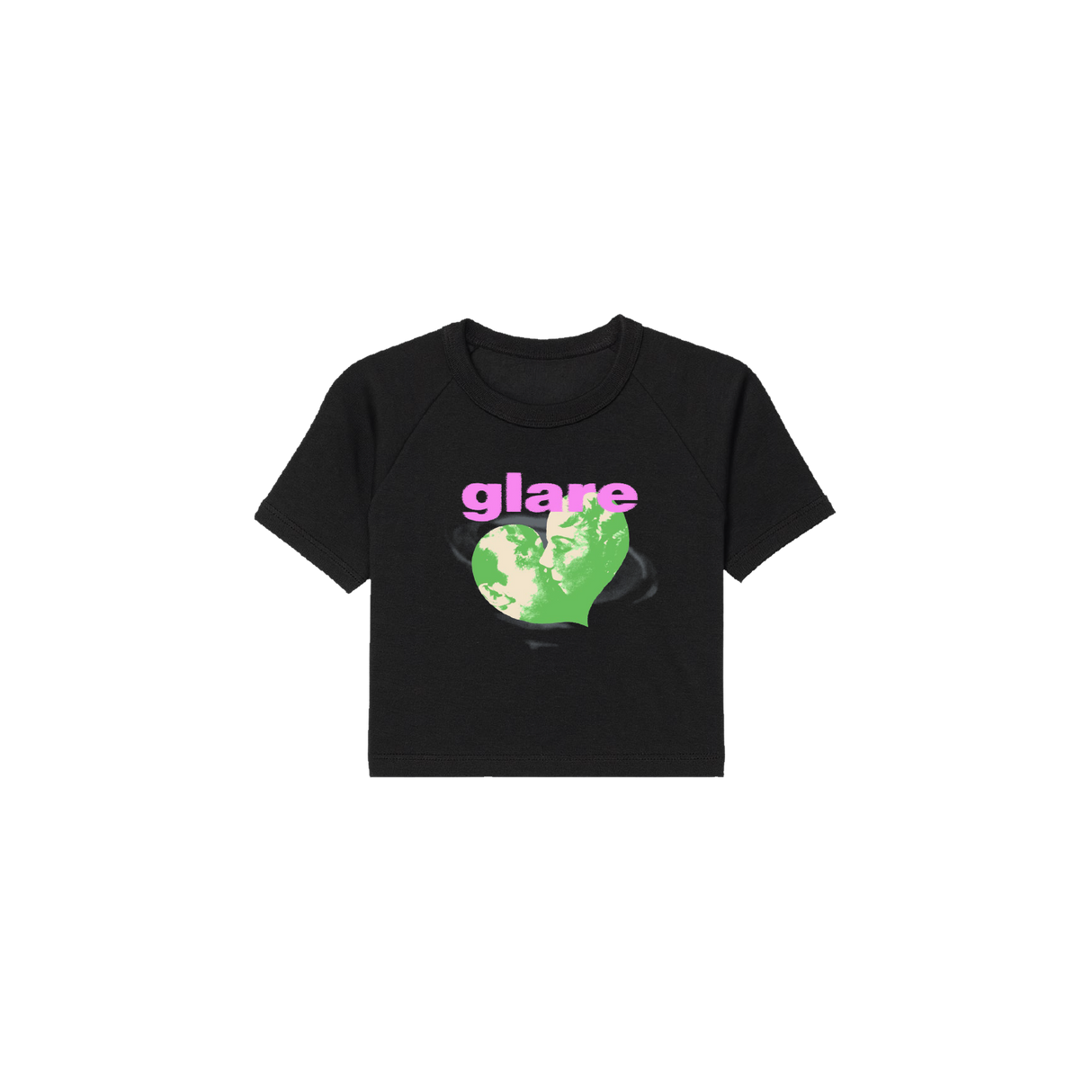 Glare - Green Heart Baby Tee
