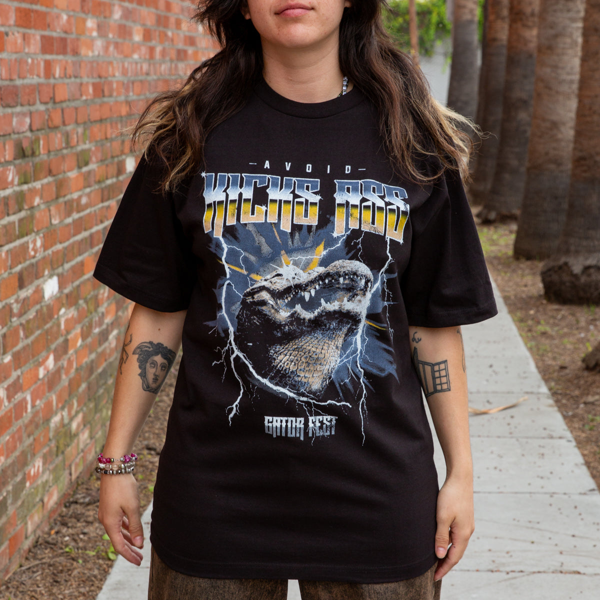 AVOID - Gator Fest Black Tee