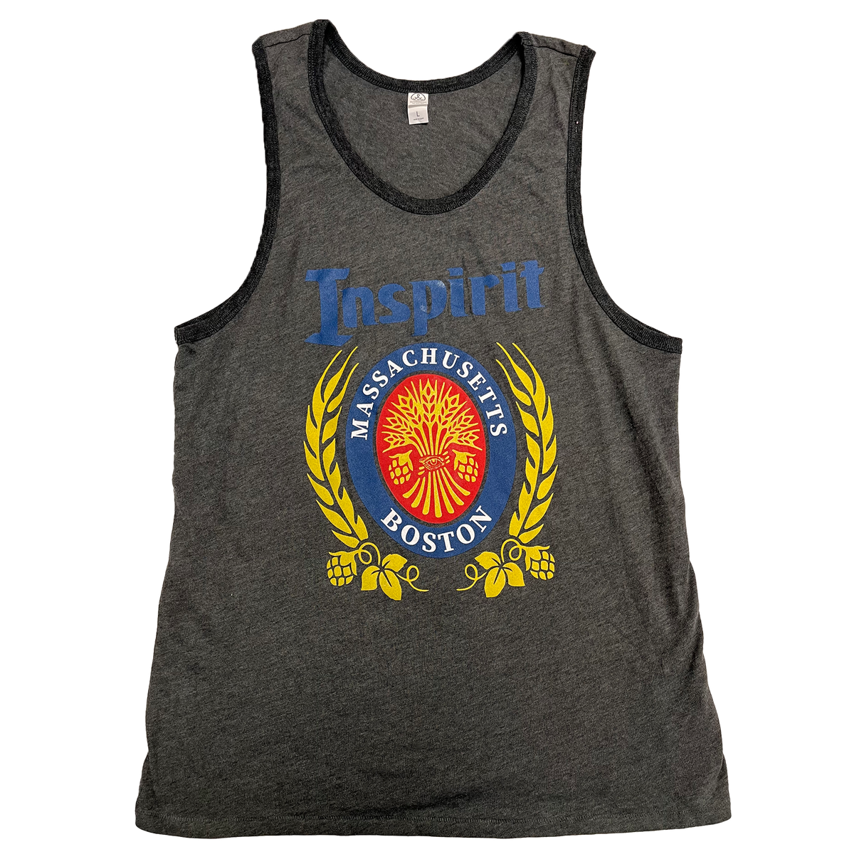 Inspirit - Beer Tank Top - Charcoal