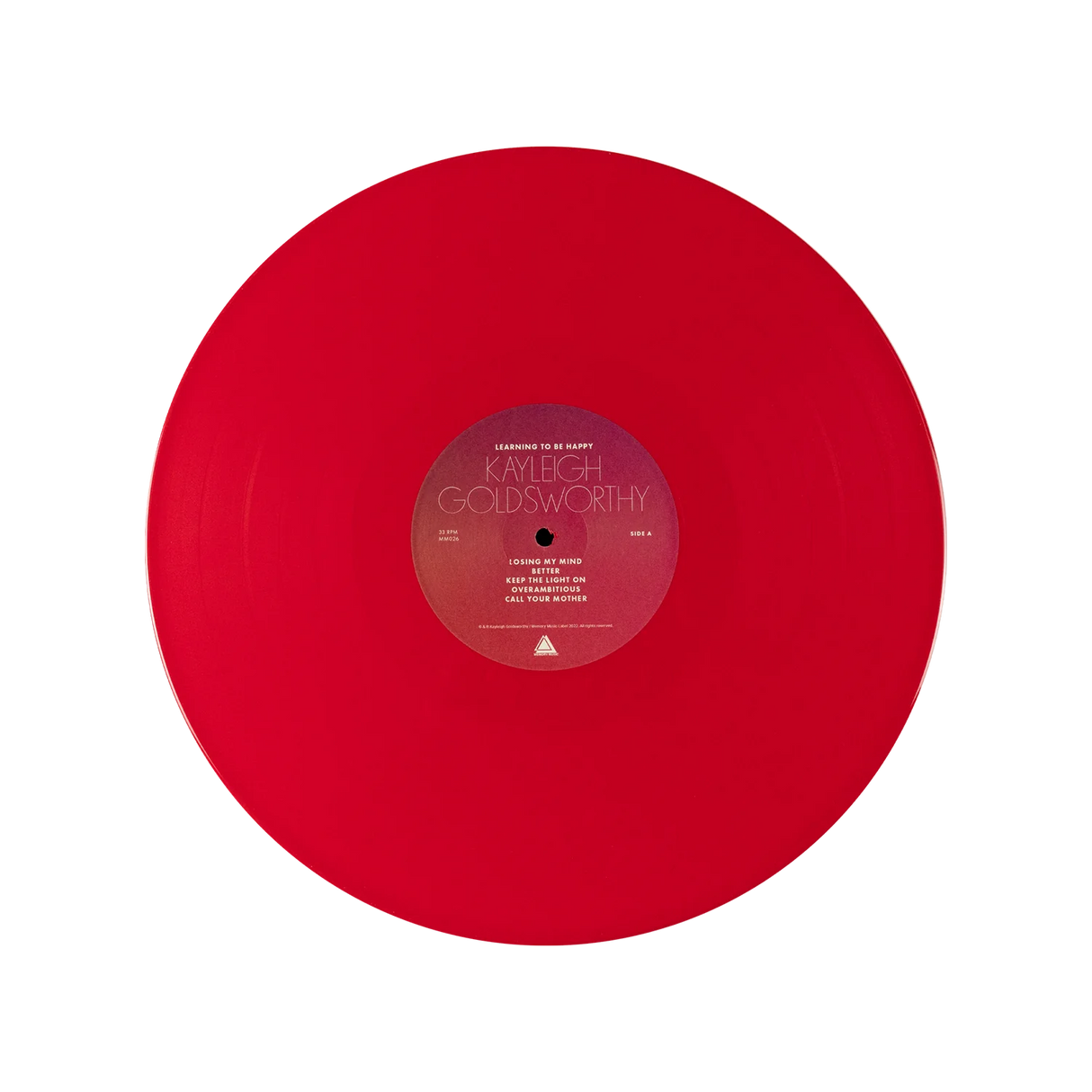 Kayleigh Goldsworthy - Learning To Be Happy - Signed 12" Red LP