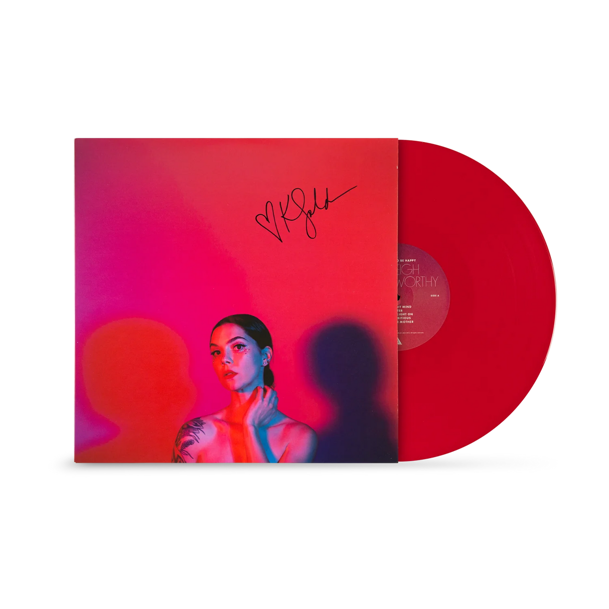 Kayleigh Goldsworthy - Learning To Be Happy - Signed 12" Red LP