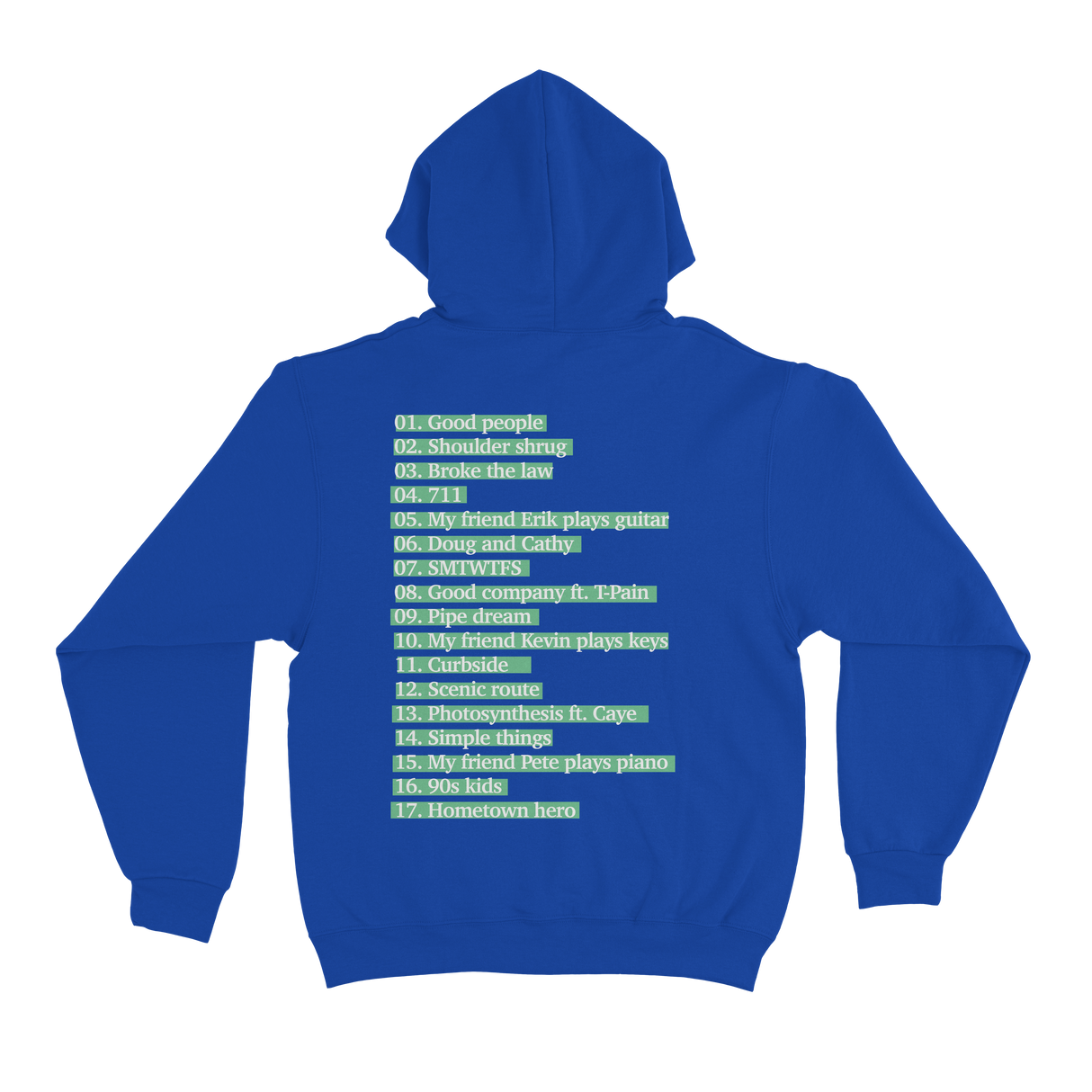 Kid Quill - Album Royal Blue Hoodie