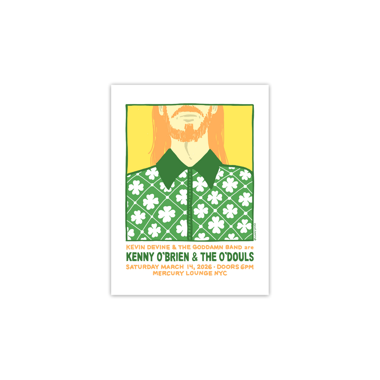 Kevin Devine - Kenny O’Brien 2026 Poster **SIGNED**