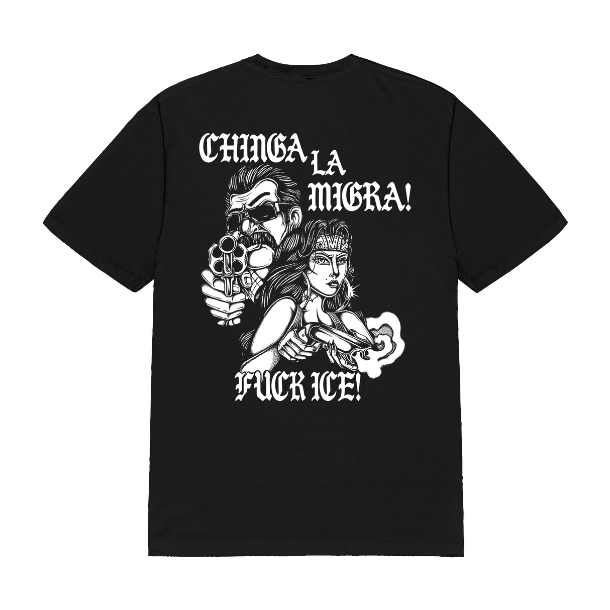 LIE - Chinga La Migra Tee (Black)