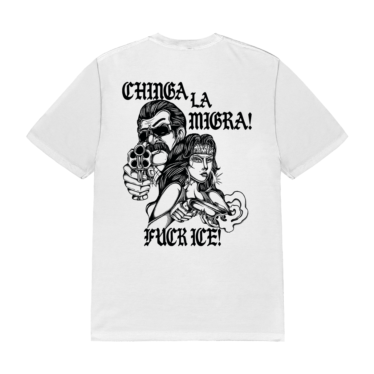 LIE - Chinga La Migra Tee (White)