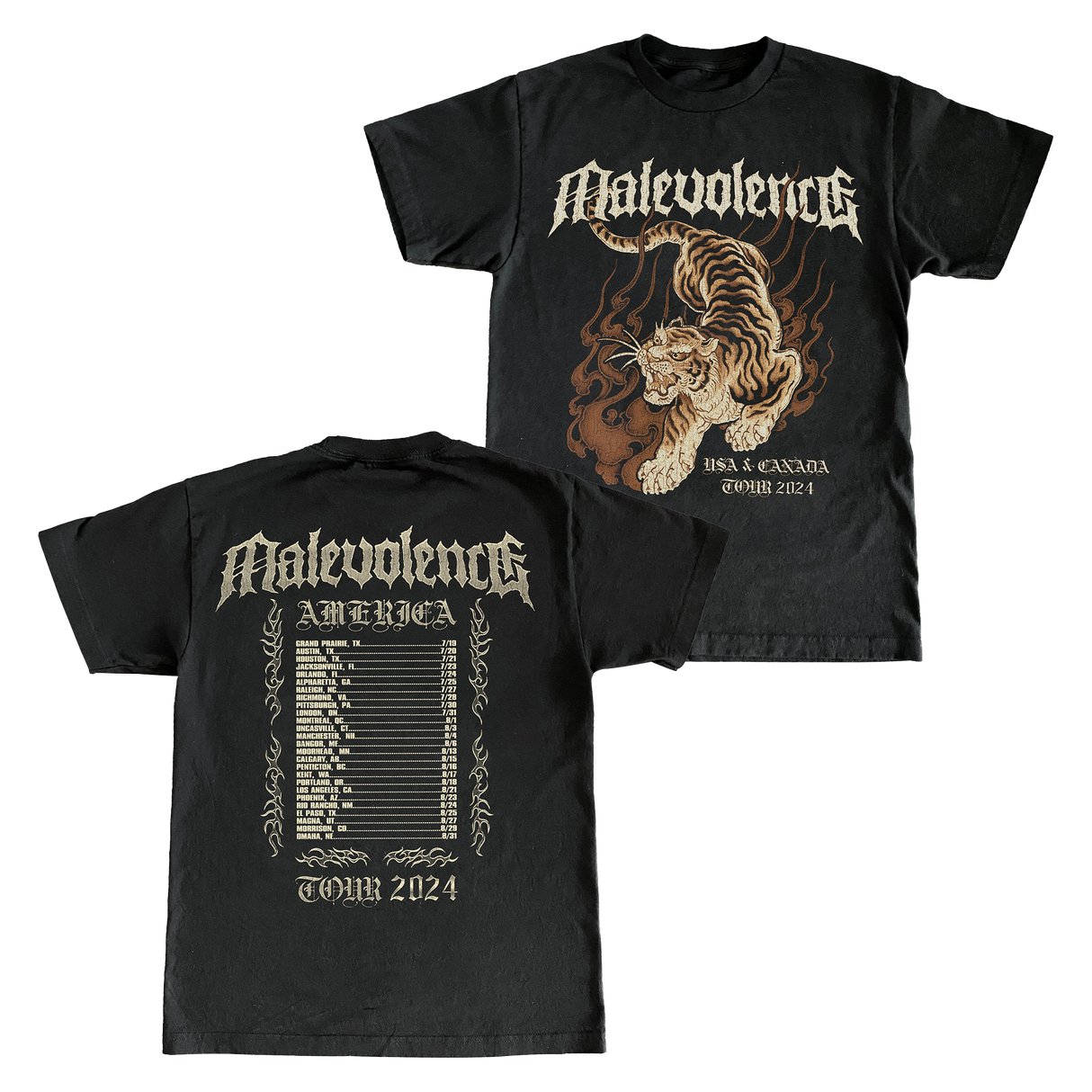 Malevolence - Tiger Tour Tee