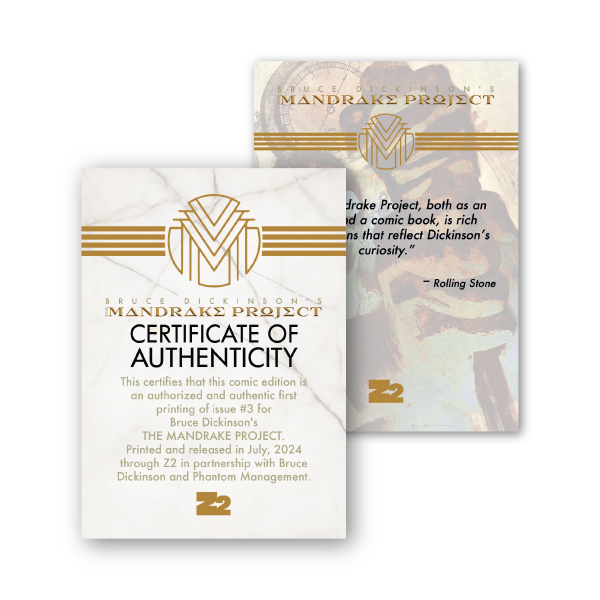 Bruce Dickinson's THE MANDRAKE PROJECT: Issue 3 - SIGNED Edition (666 Available)