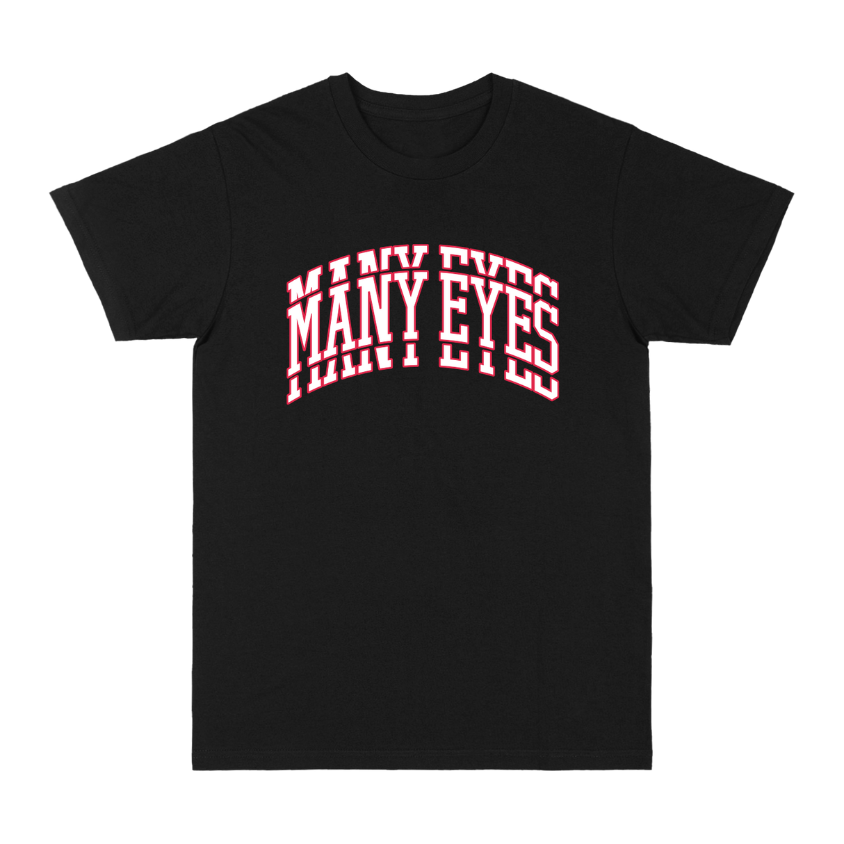 Many Eyes - College Logo Tee - Black
