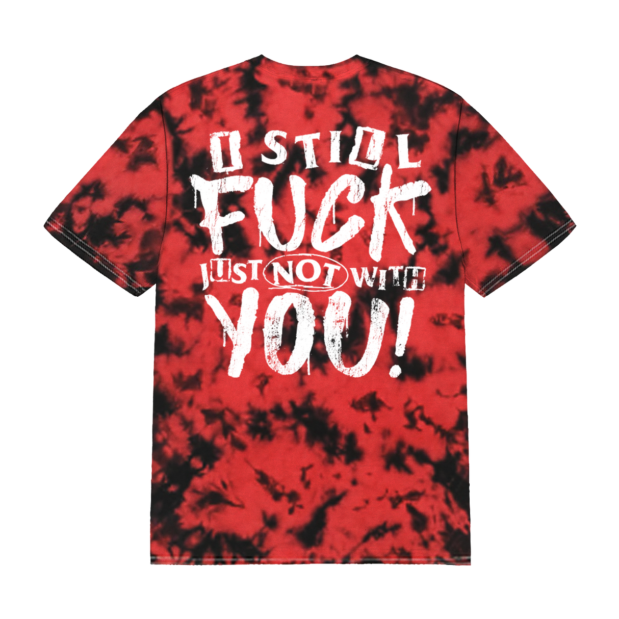 Many Eyes - Combust Red & Black Tie-Dye Tee