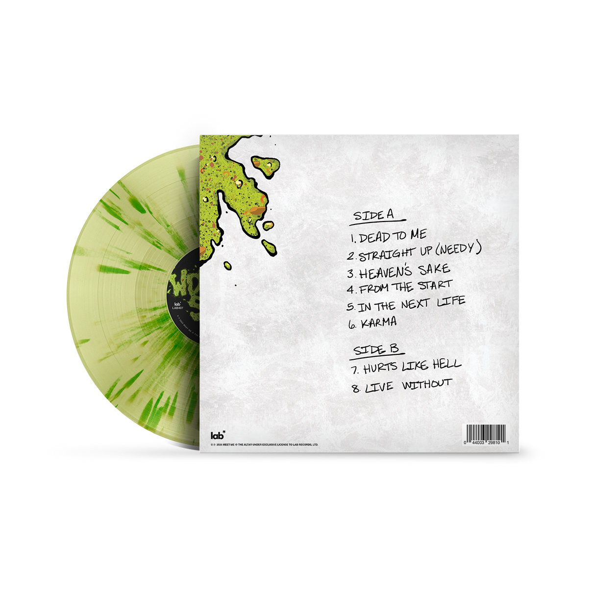 Meet Me @ The Altar - WORRIED SICK Vinyl