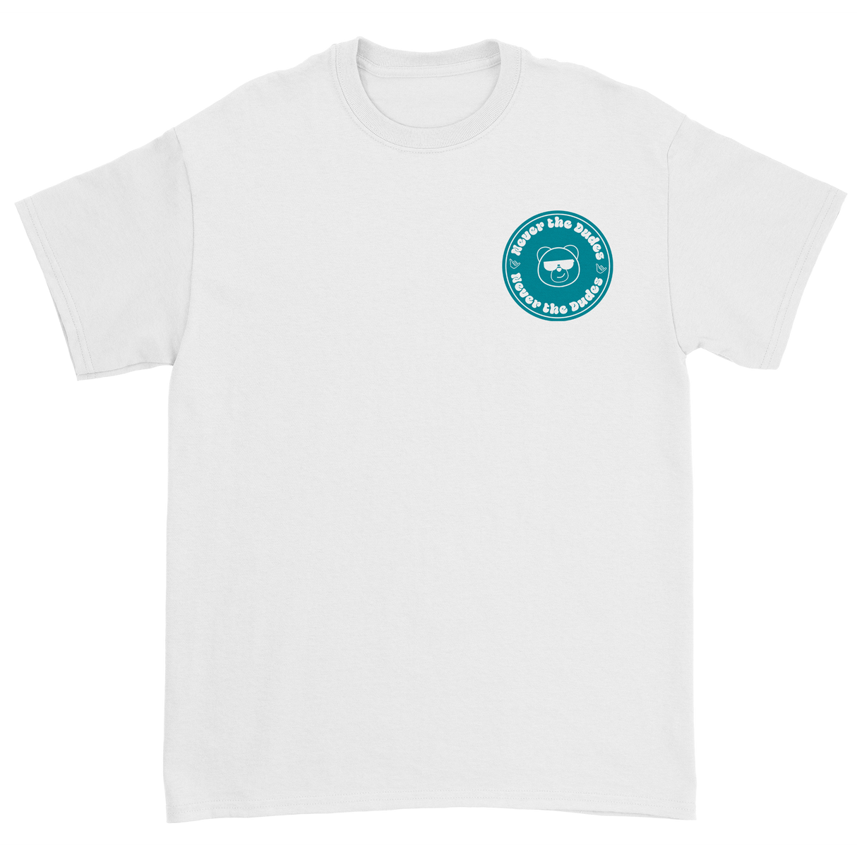 Never The Dudes T-Shirt - White