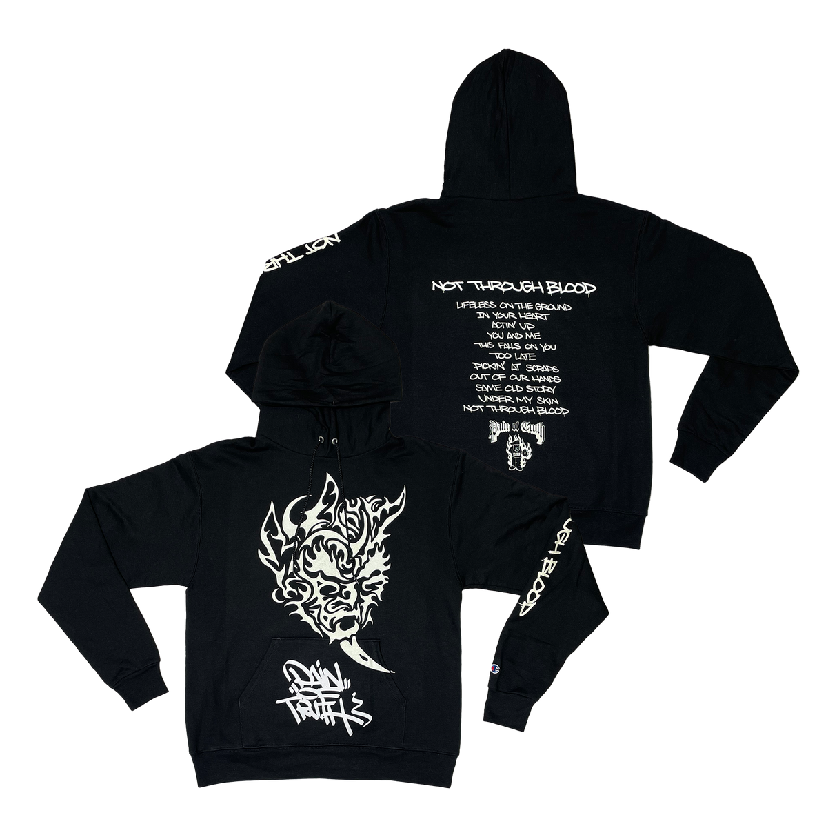 Pain of Truth - Graffiti Black Hoodie