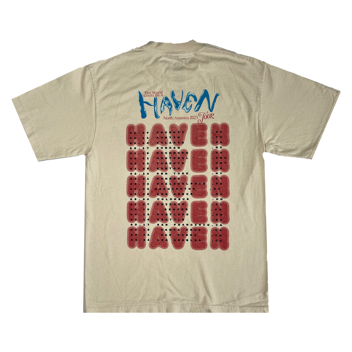 Haven Tour T-Shirt - Cream