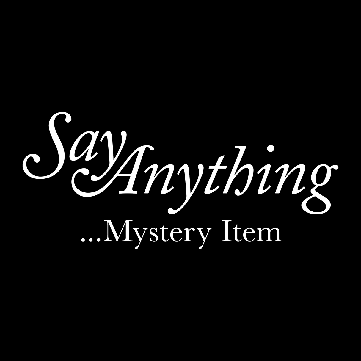 Say Anything Mystery Item