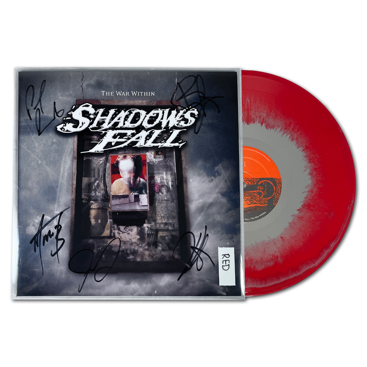 Shadows Fall "The War Within" LP - Red Inside Silver Vinyl (Signed)