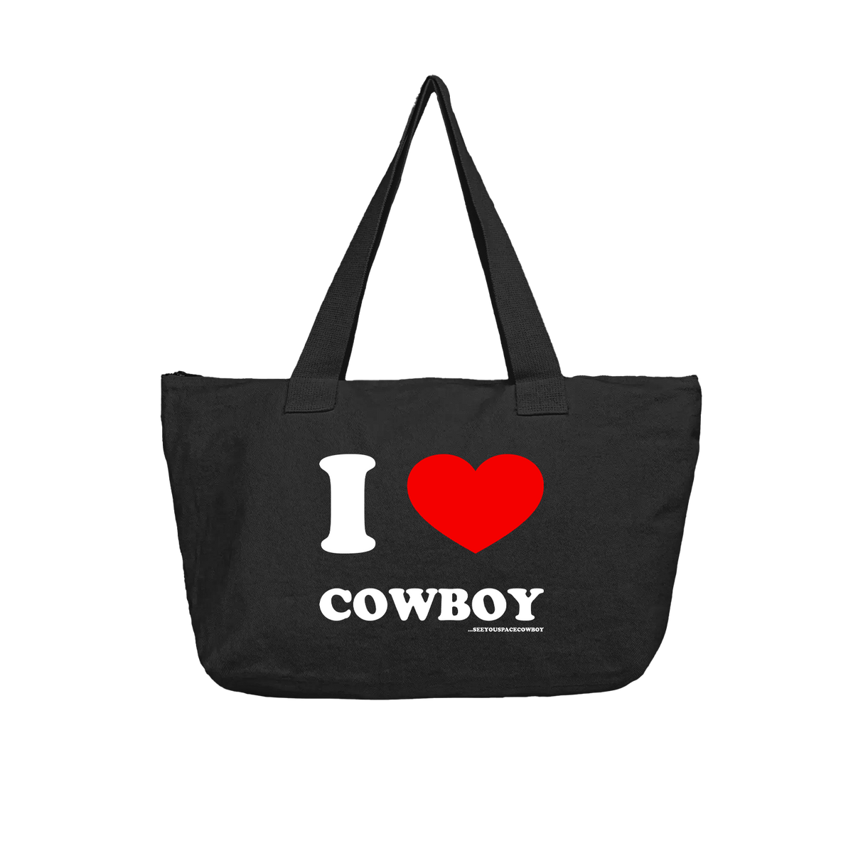 SeeYouSpaceCowboy - I Love Cowboy Black Tote