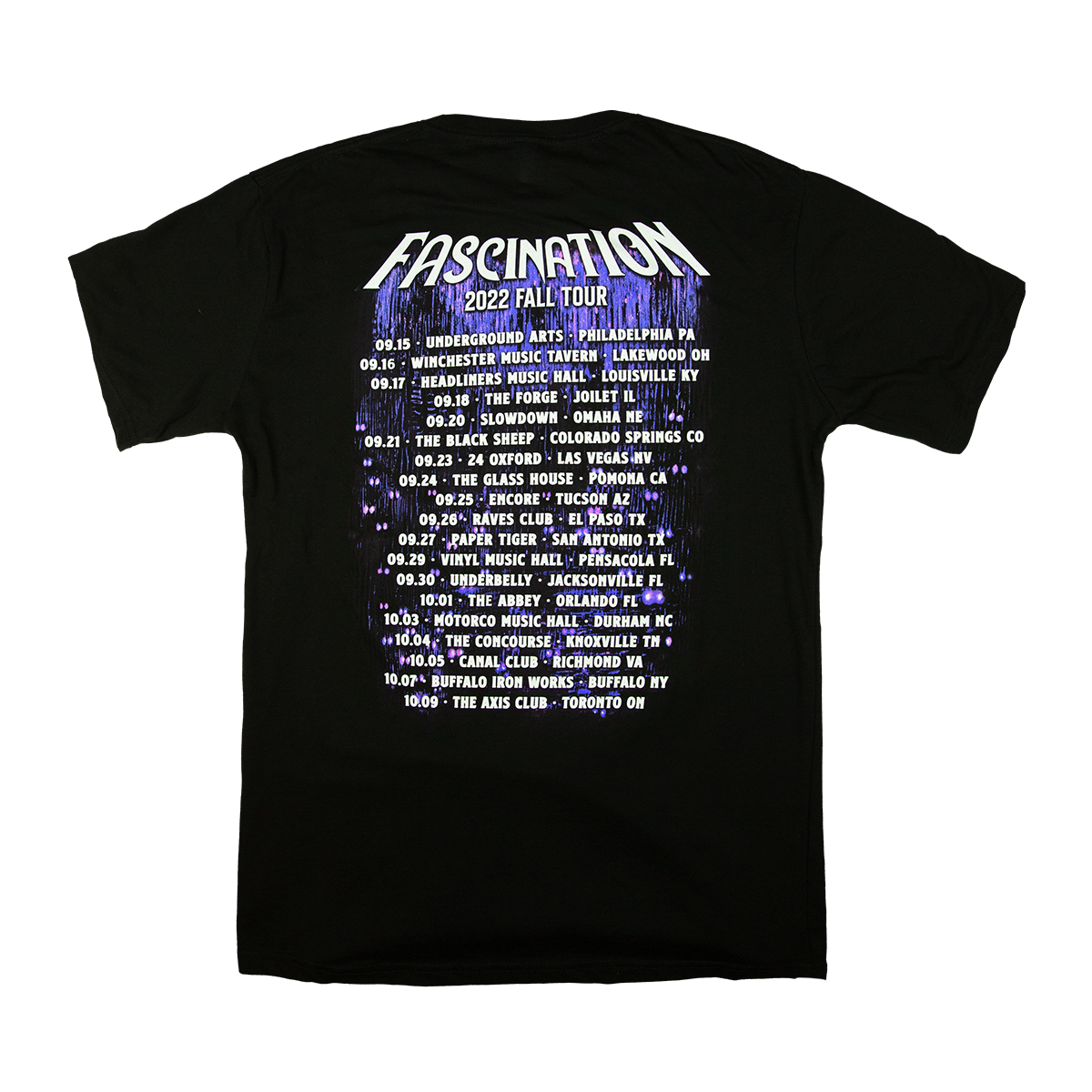 The Birthday Massacre - Fascination Fall Tour 2022 Tee