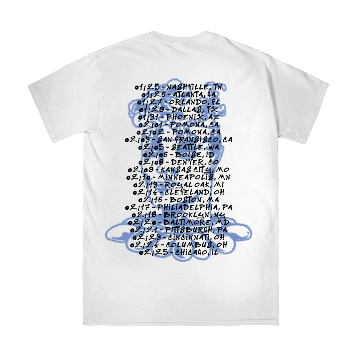 Higher Power - 2024 US Tour Dates T-Shirt