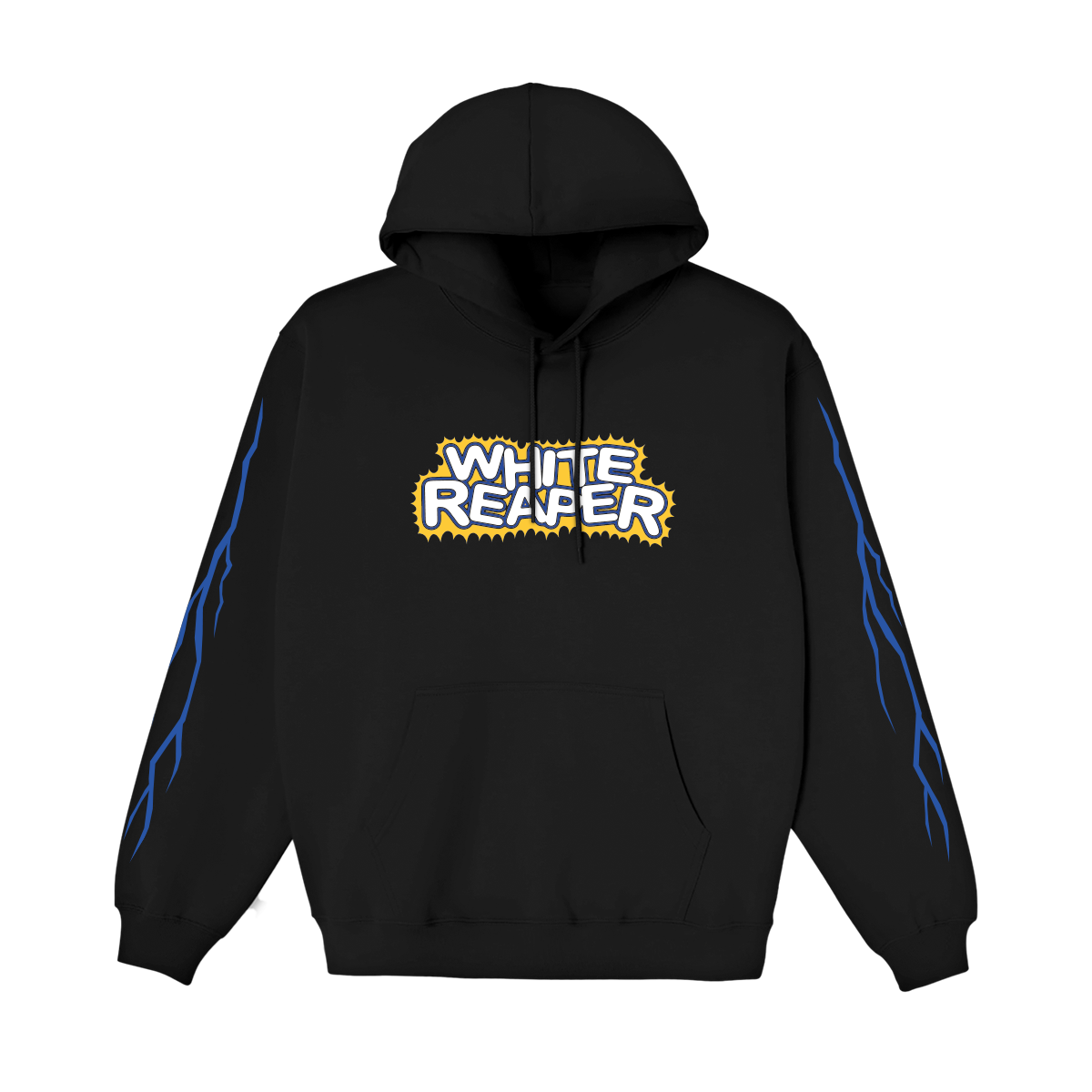 White Reaper - Guitar Lightning Black Hoodie