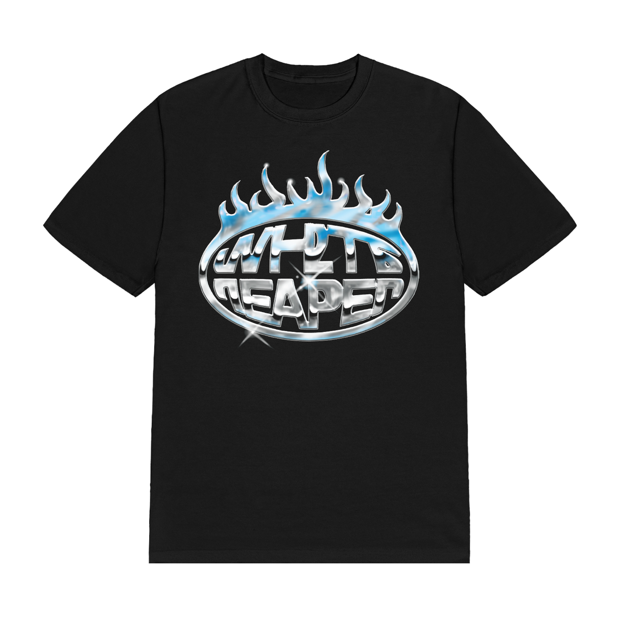 White Reaper - Chrome Flame Logo Tee