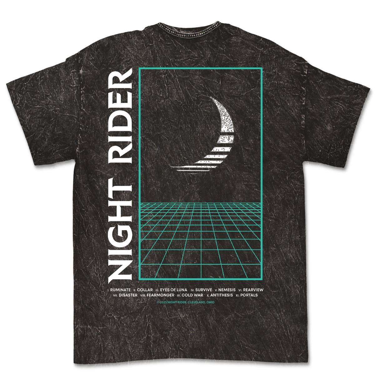 Night Rider - Logo Mineral Wash T-Shirt
