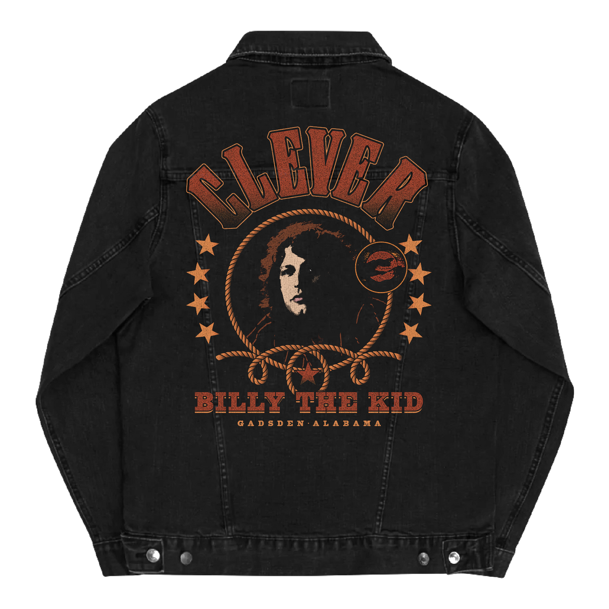 Clever - Billy The Kid Embroidered Denim Jacket