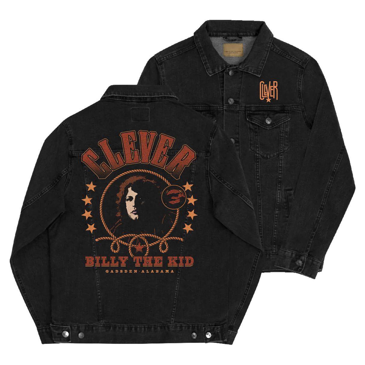 Clever - Billy The Kid Embroidered Denim Jacket