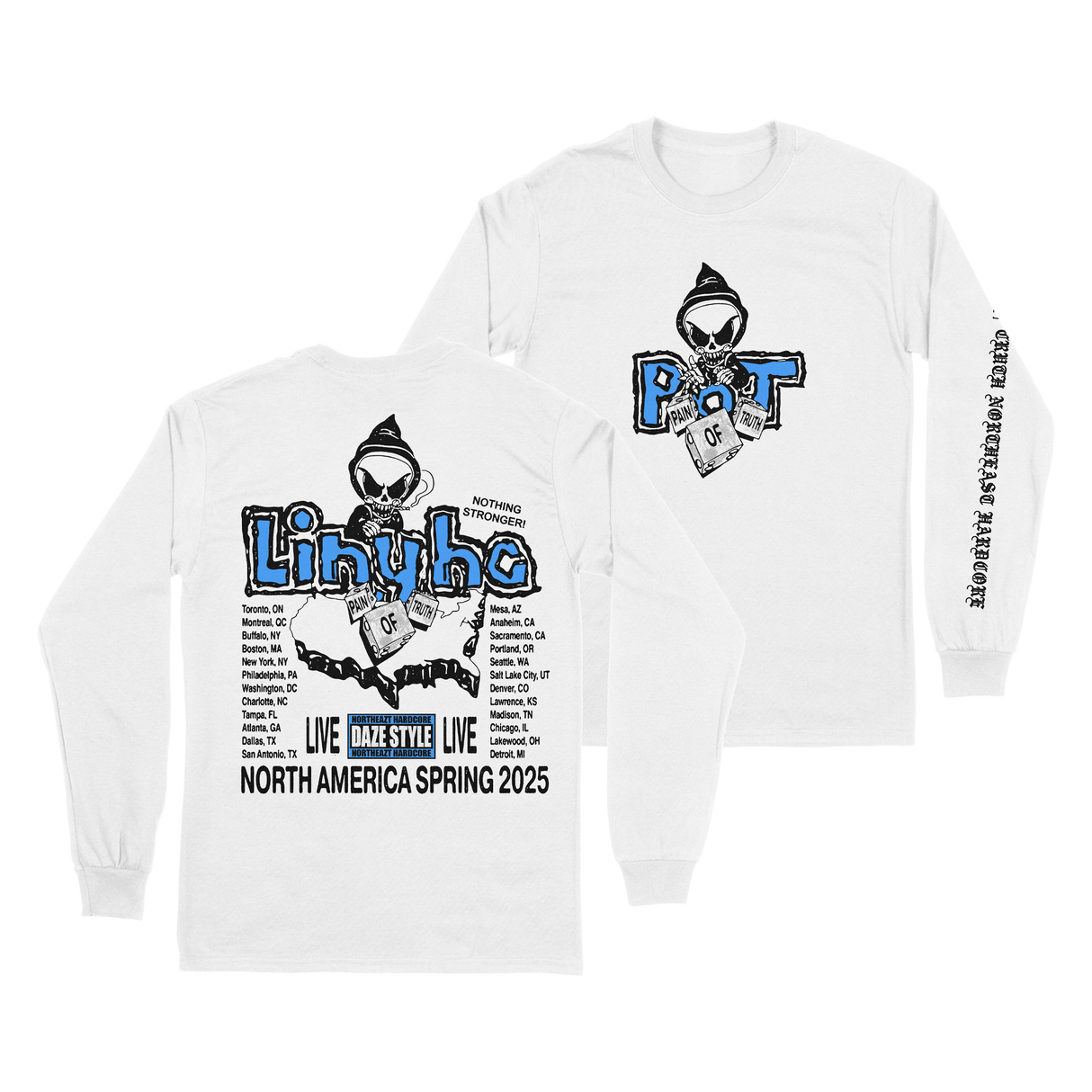 Pain Of Truth - Blind White Long Sleeve