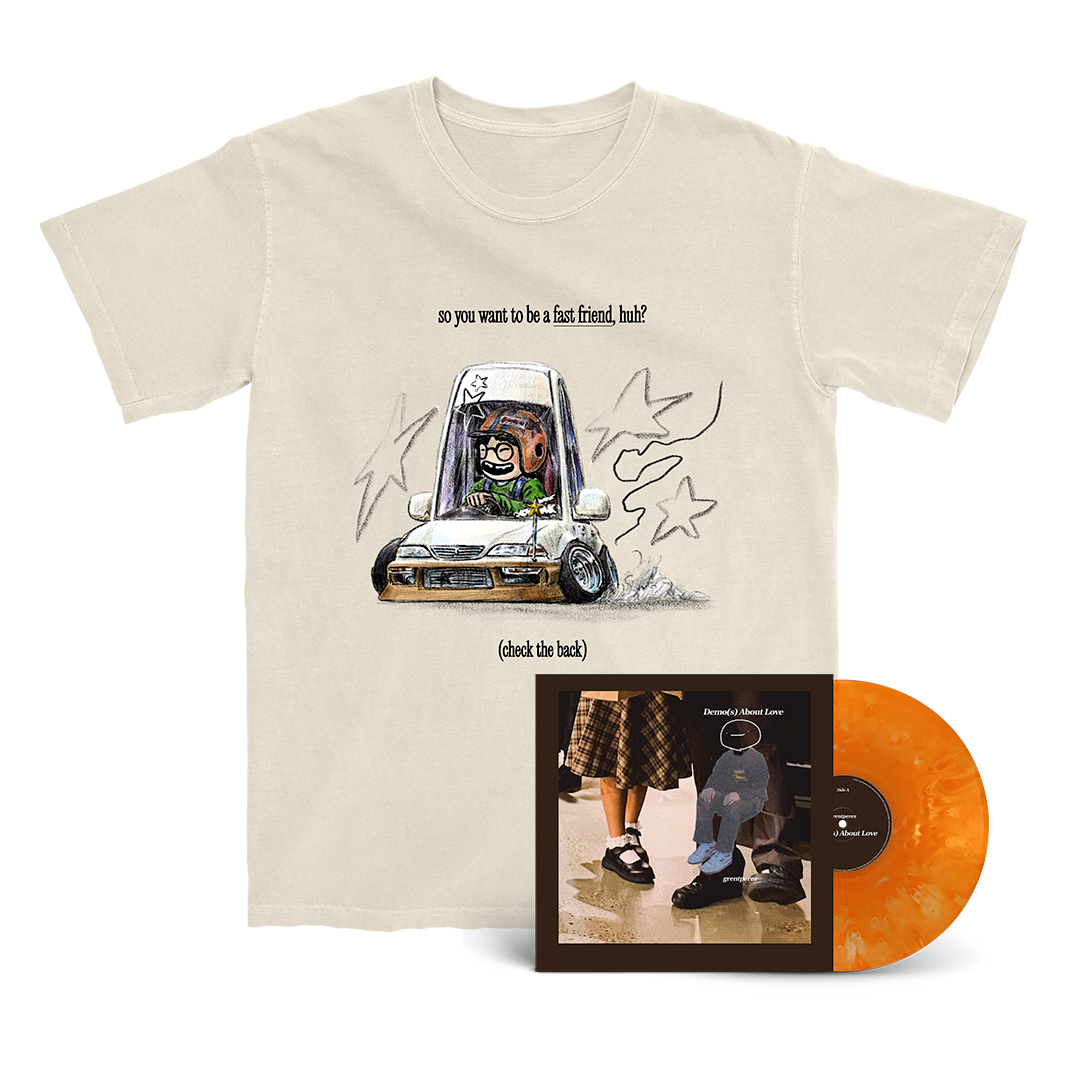grentperez x Fast Friends Racing Tee & Demo(s) About Love Vinyl Bundle