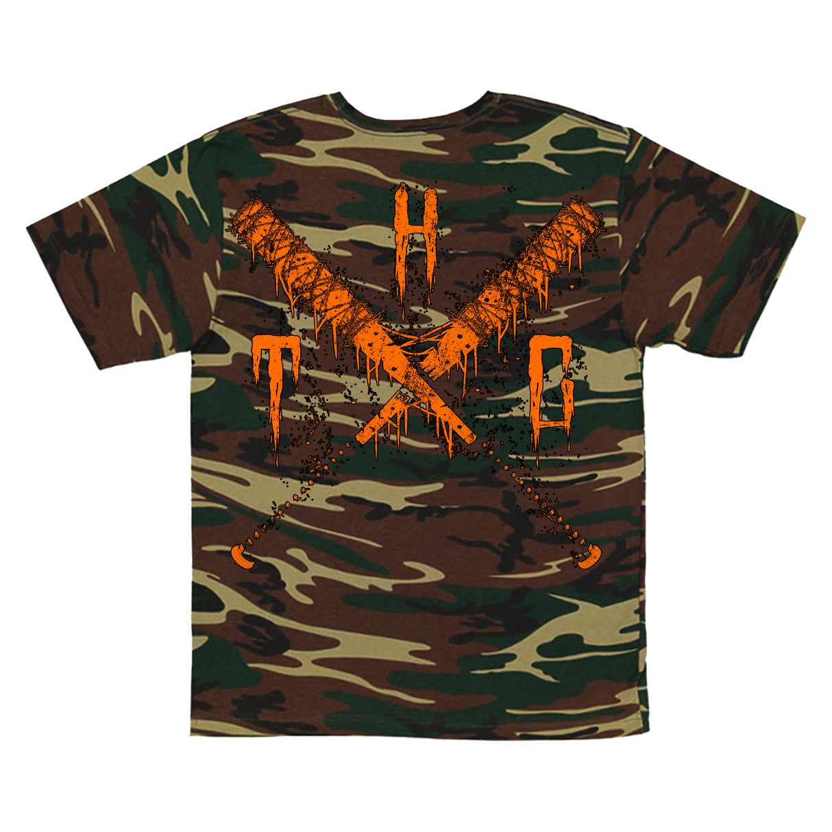 Green Camo Slam Logo T-Shirt