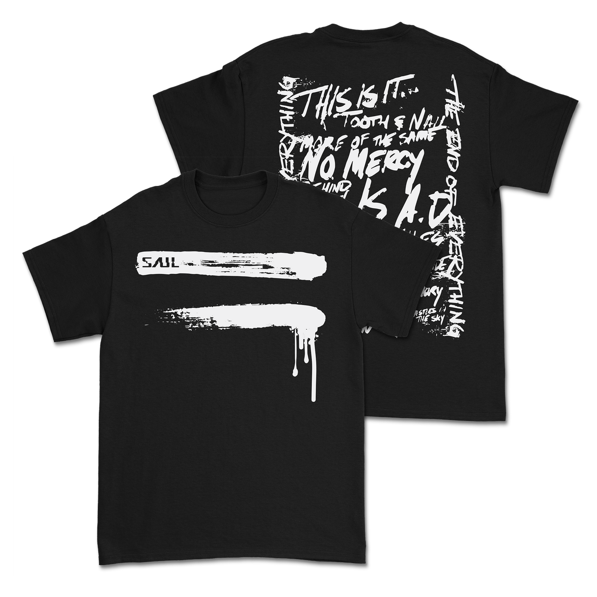 SAUL - Equals T-Shirt - Black