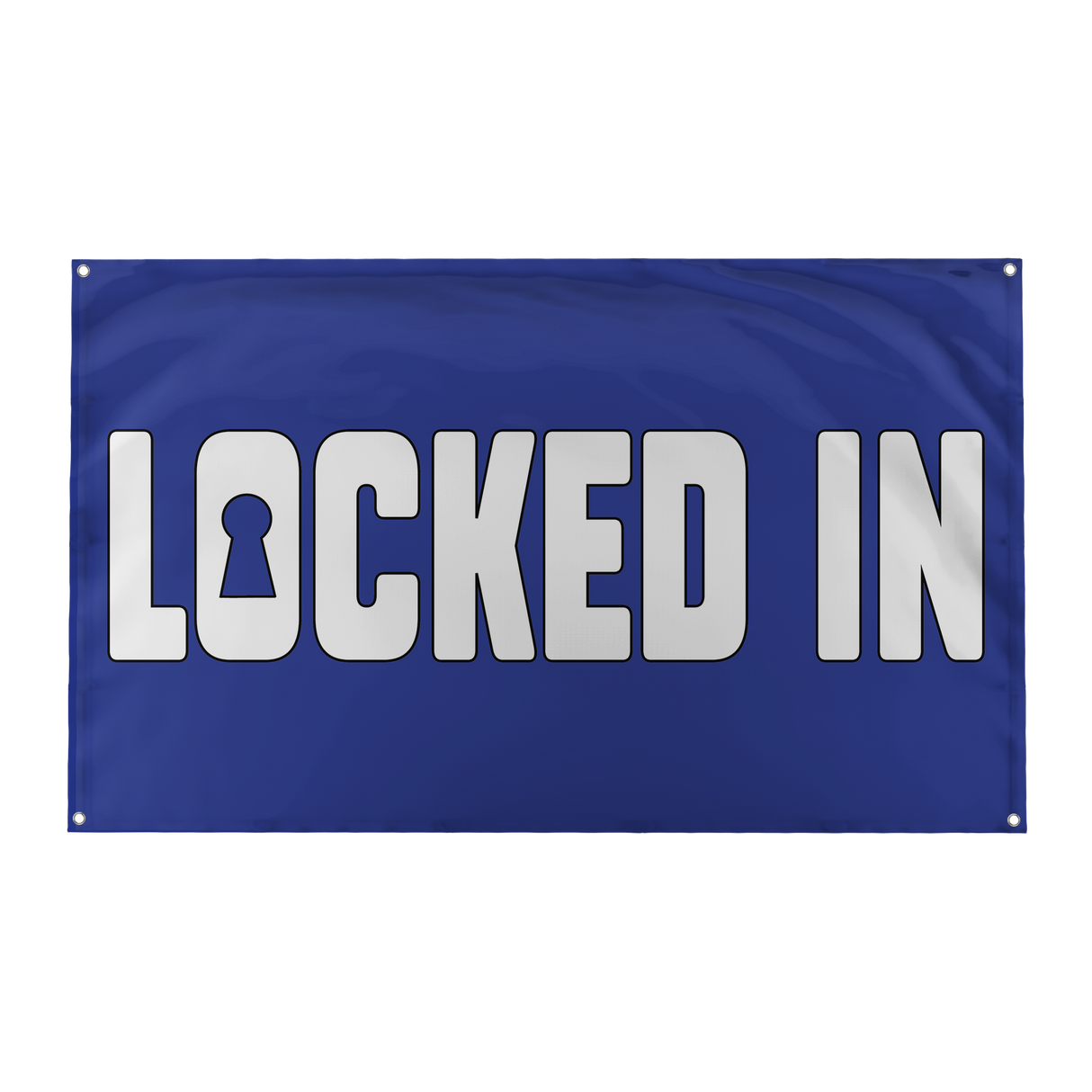 Davis Clarke - Locked In Wall Flag (Blue)