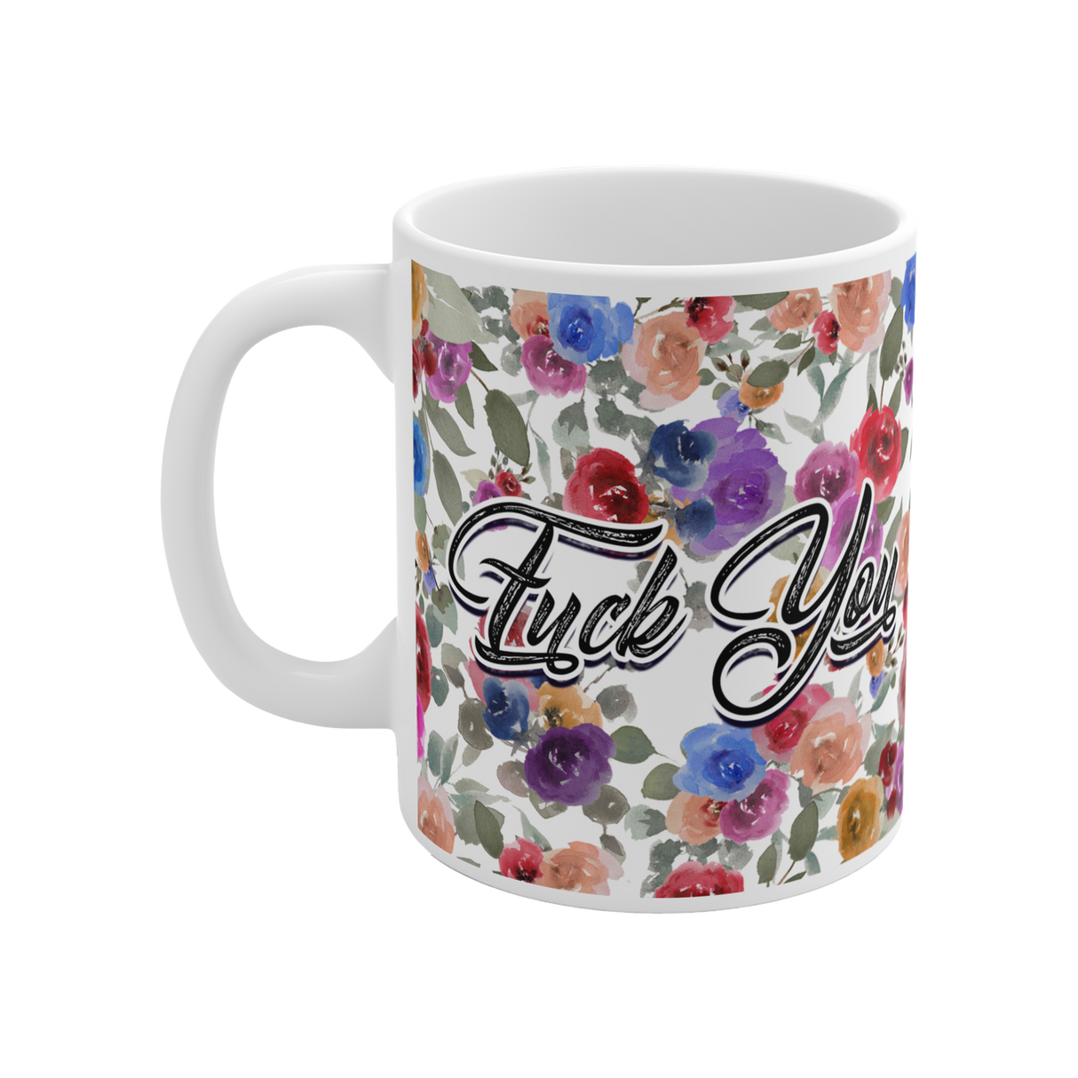 BeardPrincess - Floral Fuck You Mug
