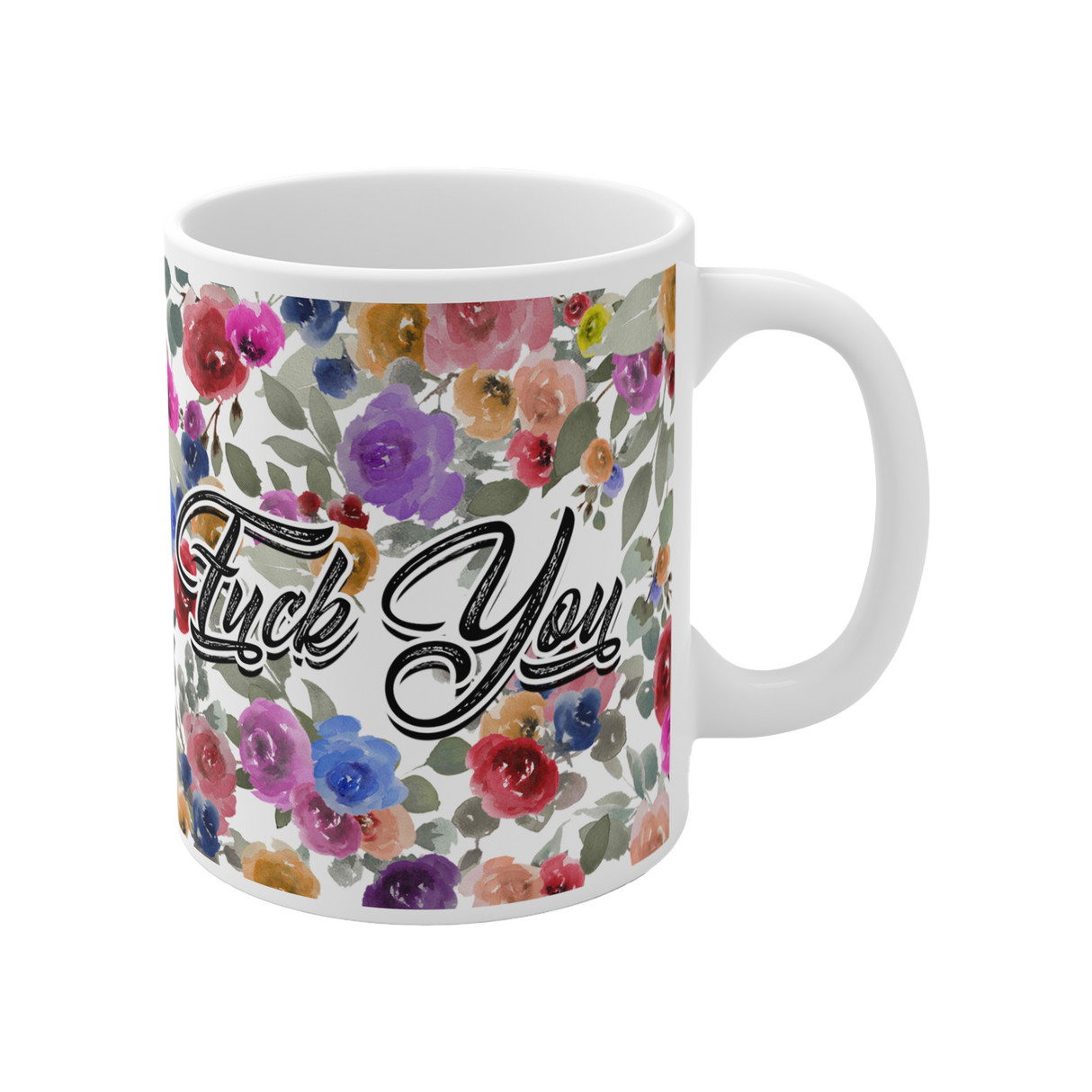BeardPrincess - Floral Fuck You Mug