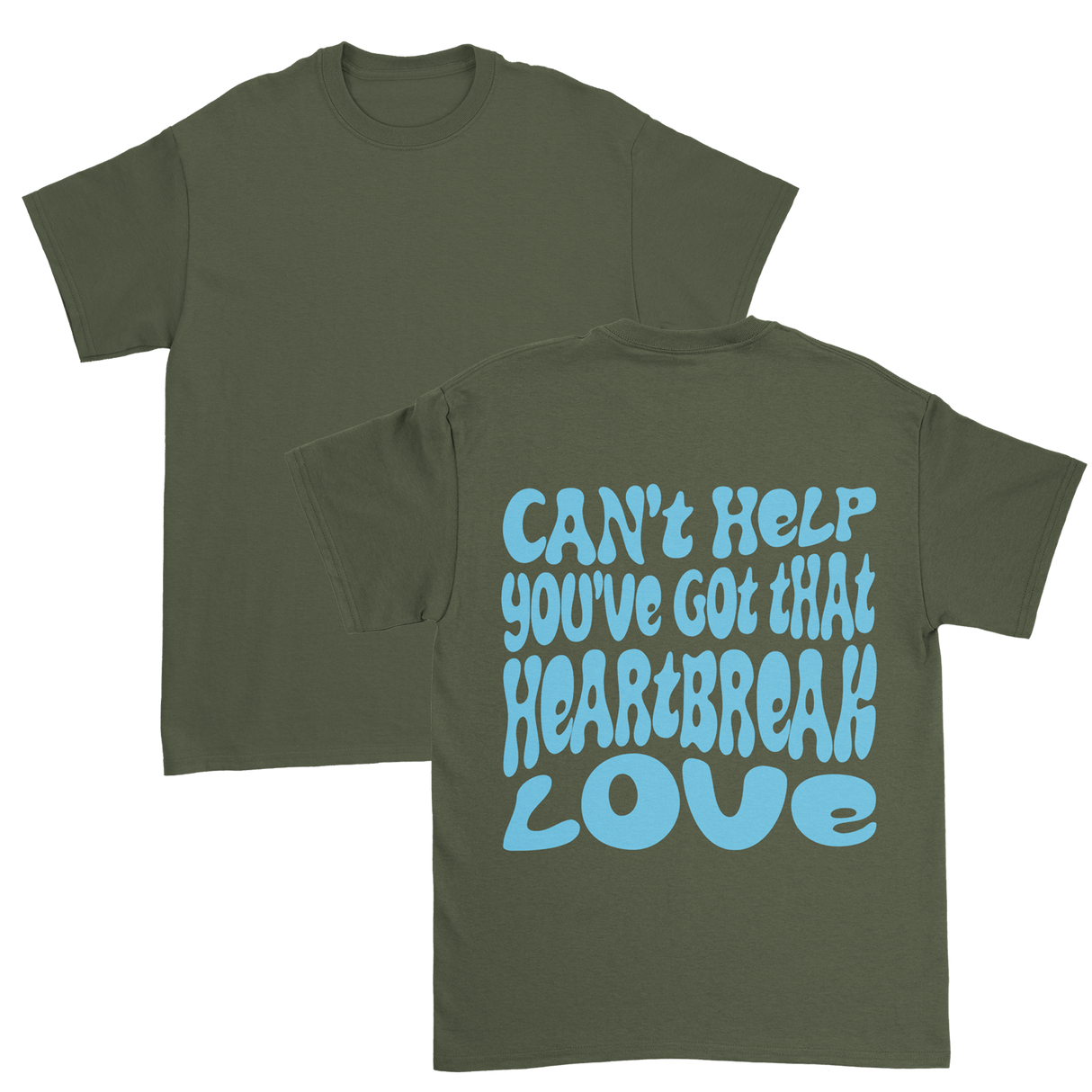 Dalton Mauldin - Heartbreak Love T-Shirt (Light Blue Print)