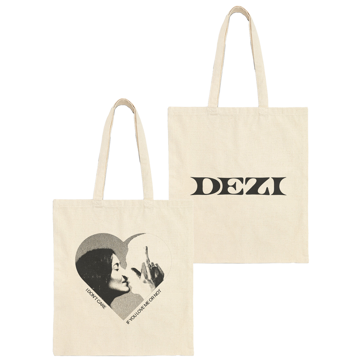 Dezi - Love Me or Not Canvas Tote