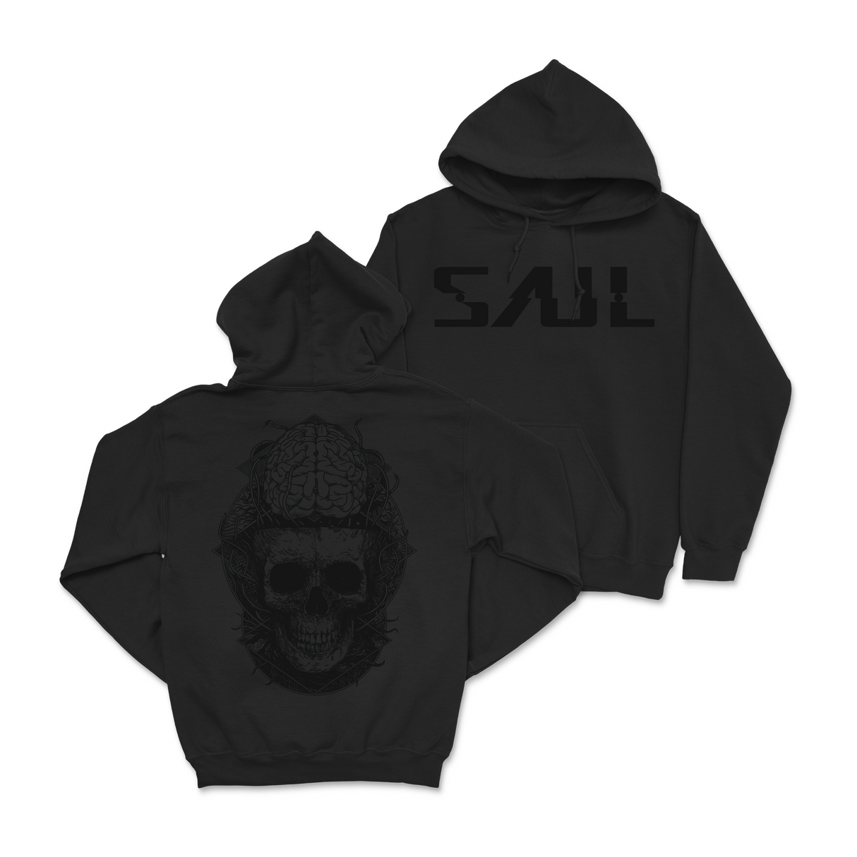 SAUL - Black on Black Hoodie