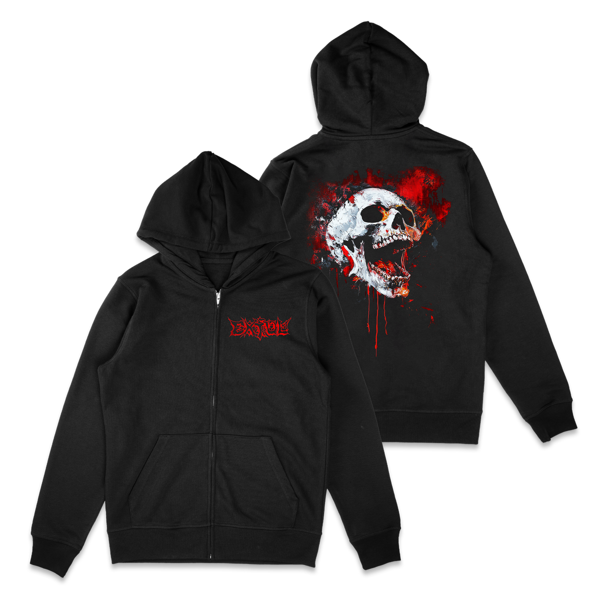 EXTOL - Skull Zip Hoodie