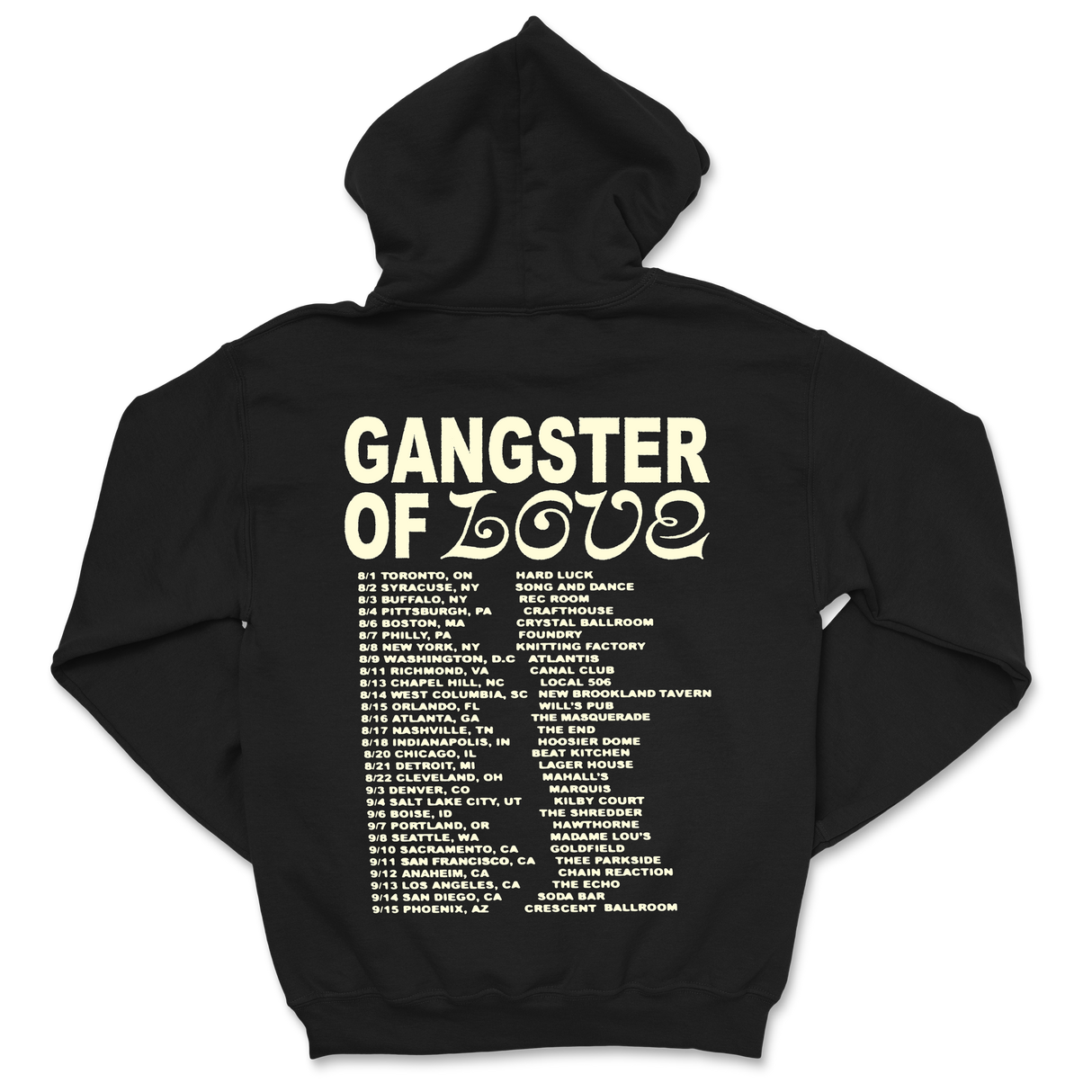 Super American - Tour Dates Hoodie