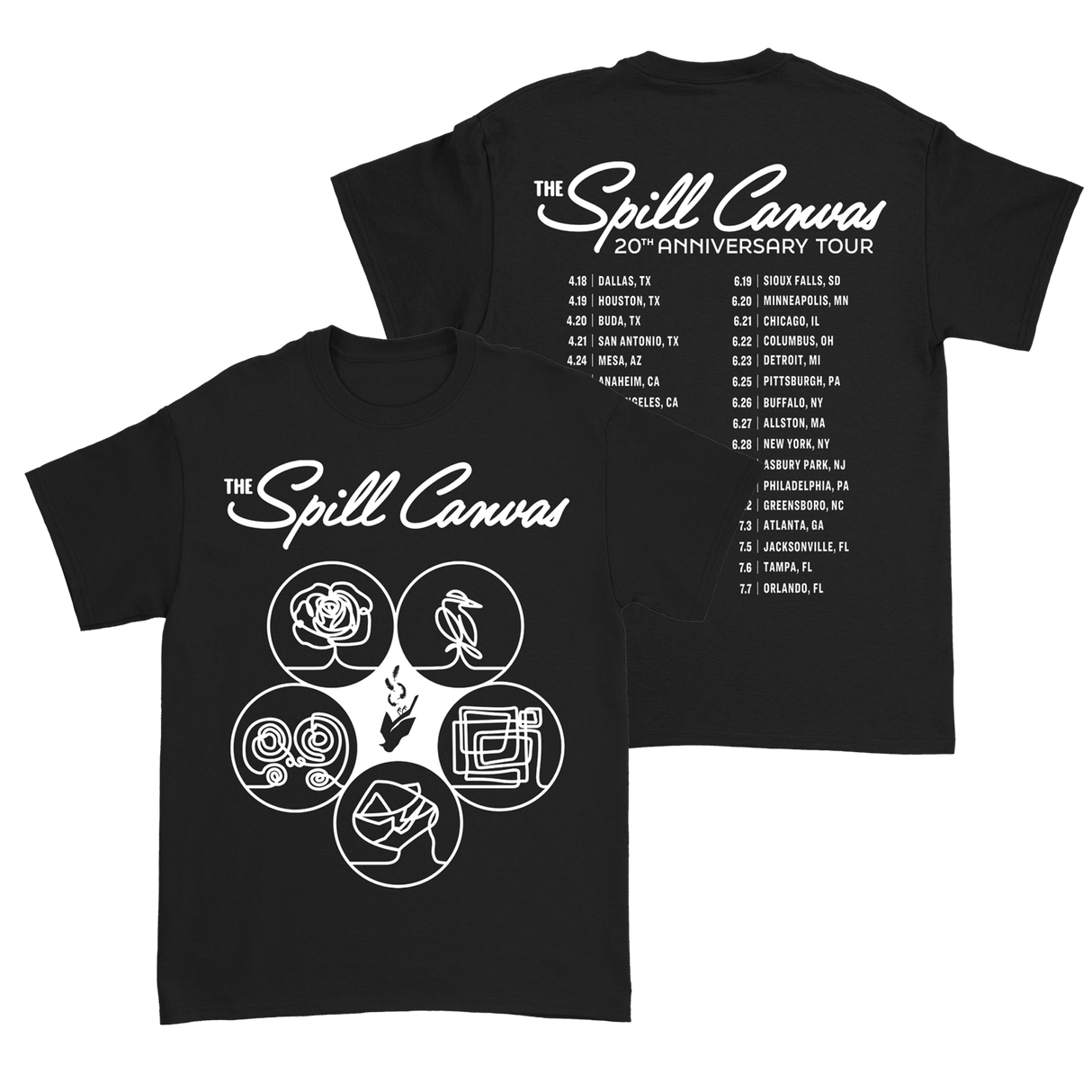 The Spill Canvas - Tour Tee