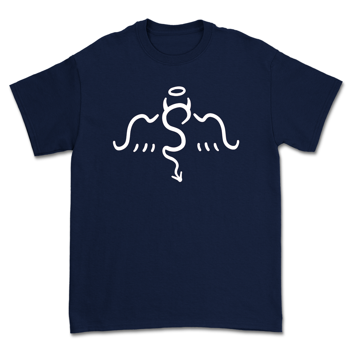 Say Anything - Old School Logo Shirt (Navy w/White Print)